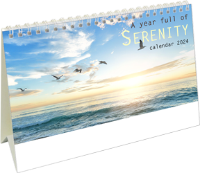 Desk calendar 2024 Serenity