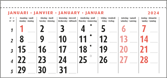 Monthly block 2024 Type 1