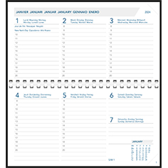 Pocket diary 2024 Novoplan comb bound