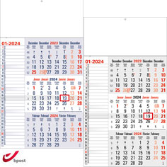 Shipping calendar 3 months 2023 Memo