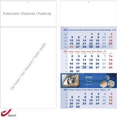 Shipping calendar 3 months tailor made