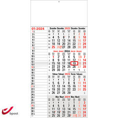 Shipping calendar 4 months 2024 Memo