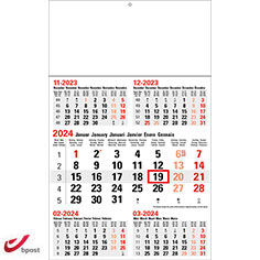 Shipping calendar 5 months 2024 Business Midi