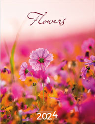 Wall calendar 2024 Flowers 13p 30x47cm Cover