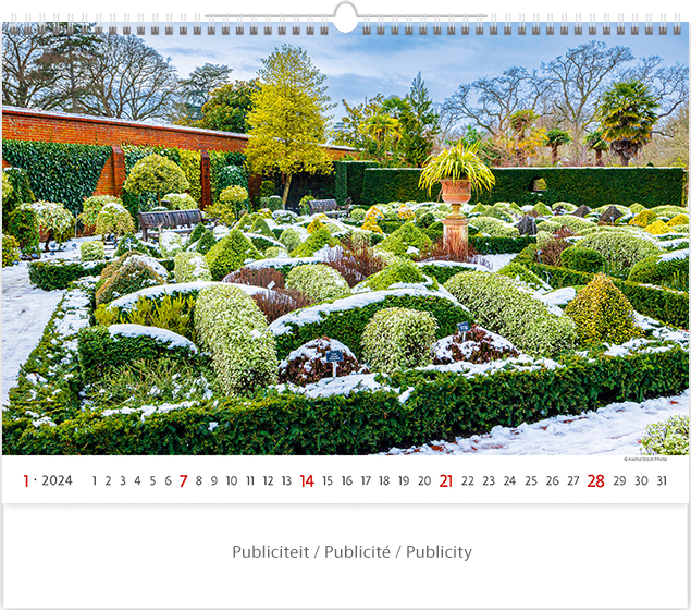 Wall calendar 2024 Gardens 13p 45x38cm