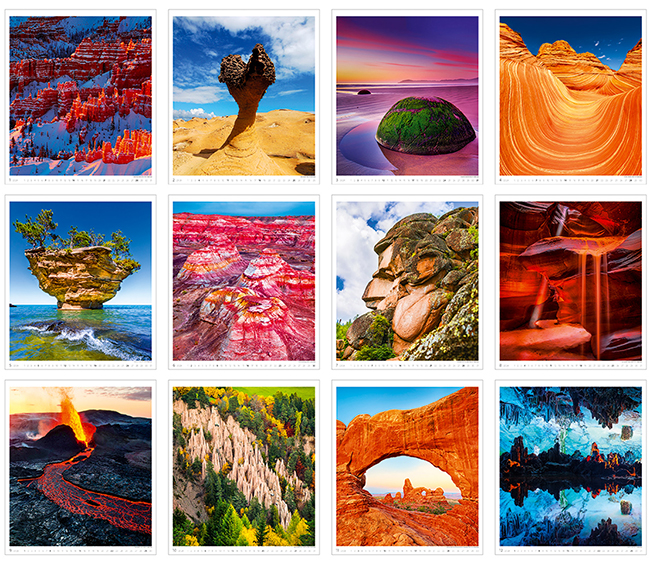 Wall calendar 2024 Geo Art 13p 45x59cm Images