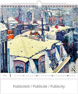 Wall calendar 2024 Impressionism 13p 31x52cm