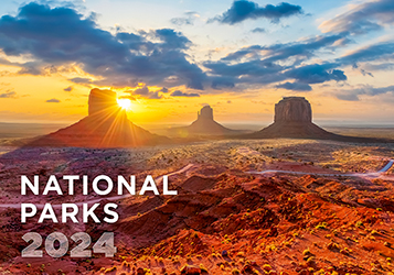 Wall calendar 2024 National Parks 13p 45x38cm Cover