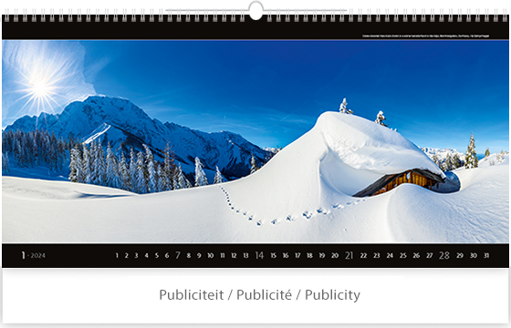 Wall calendar 2024 Panoramaphoto 13p 63x38cm