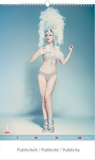 Wall calendar 2024 Pin-up Burlesque 13p 34x55cm