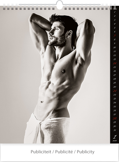 Wall calendar 2024 Pin-up Men 13p 45x59cm