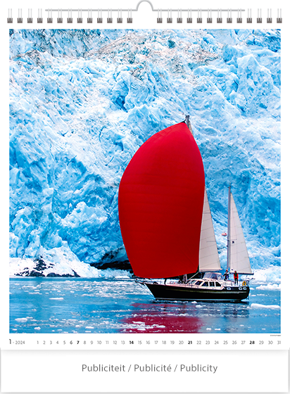 Wall calendar 2024 Sailing 13p 45x59cm